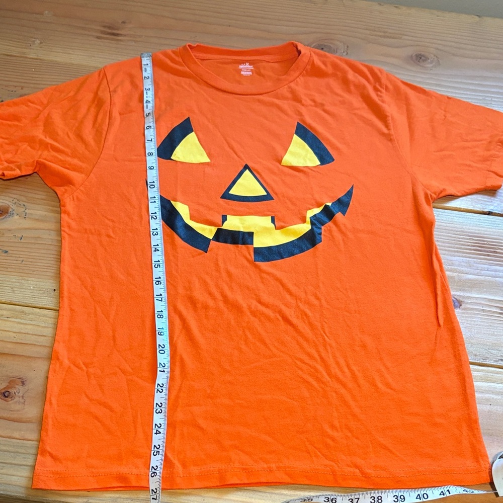 Men's Halloween Pumpkin Face T-Shirt - Orange